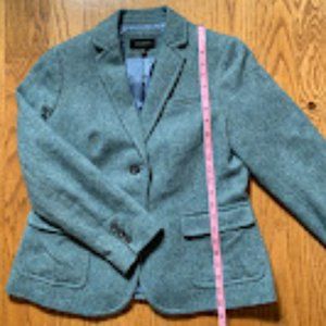 Talbots Green Tweed Blazer